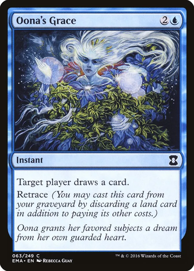 2016 Eternal Masters Oona's Grace common #63 unlisted card image