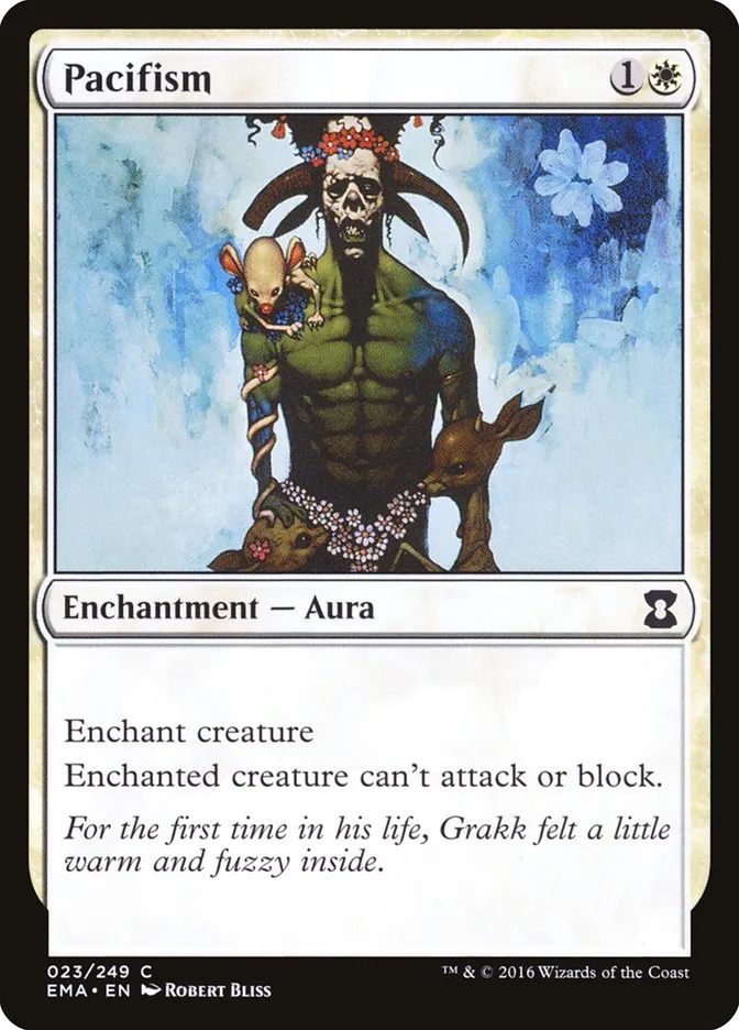 2016 Eternal Masters Pacifism common #23 unlisted card image