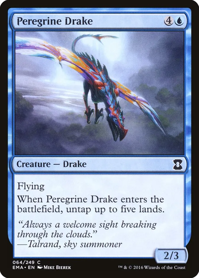 2016 Eternal Masters Peregrine Drake common #64 unlisted card image