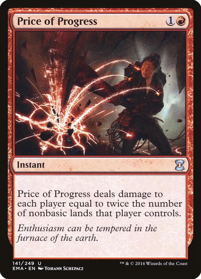 2016 Eternal Masters Price of Progress uncommon #141 unlisted card image