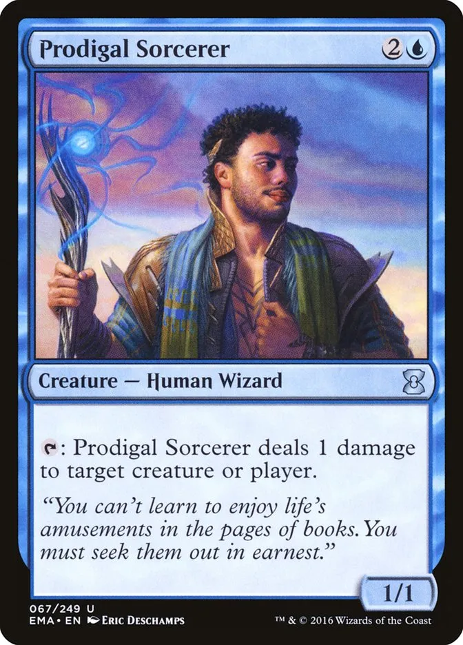 2016 Eternal Masters Prodigal Sorcerer uncommon #67 unlisted card image