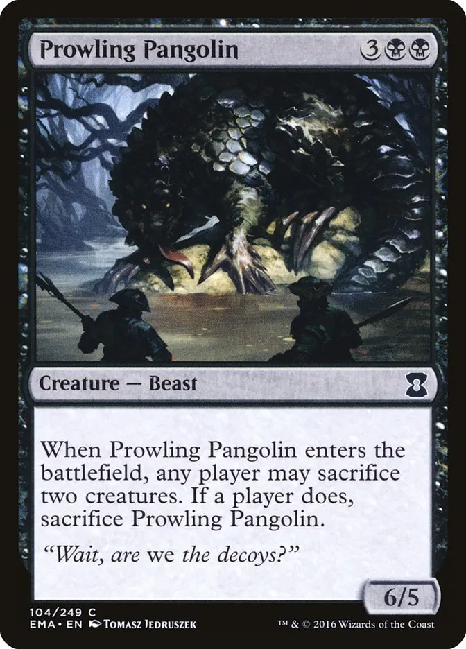 2016 Eternal Masters Prowling Pangolin common #104 unlisted card image