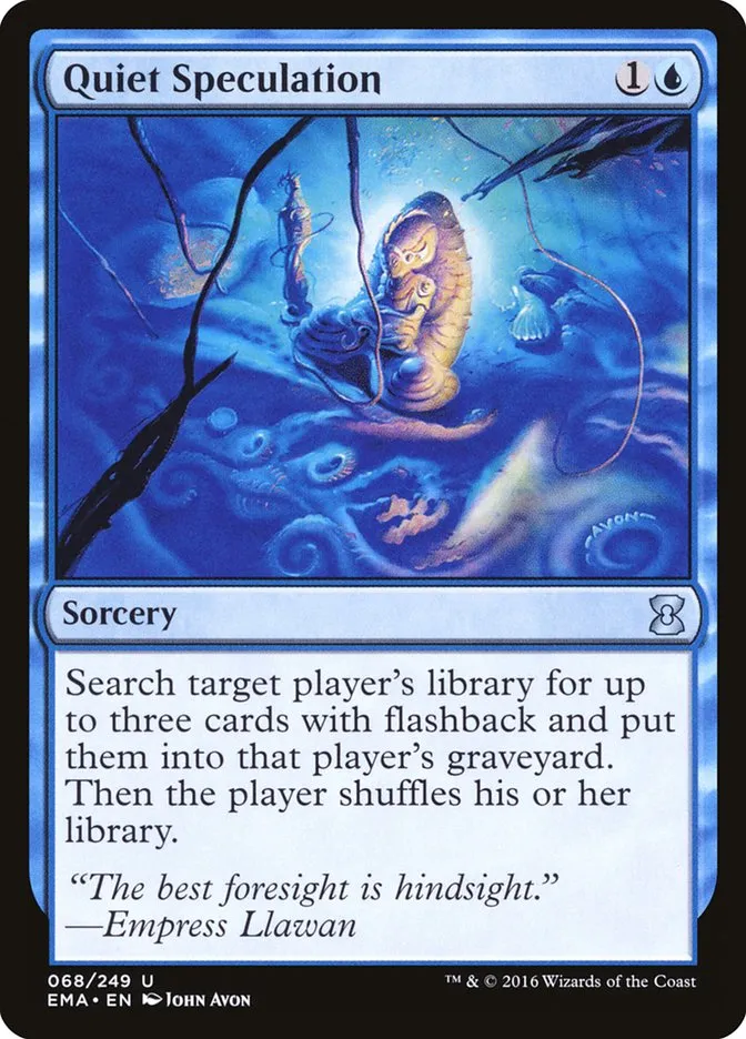 2016 Eternal Masters Quiet Speculation uncommon #68 unlisted card image