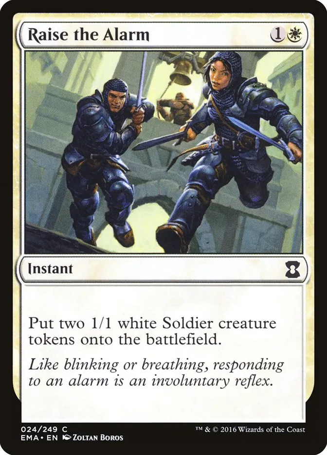 2016 Eternal Masters Raise the Alarm common #24 unlisted card image