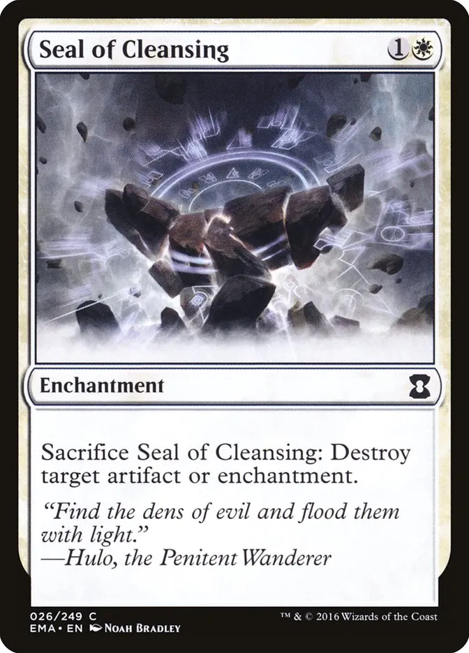 2016 Eternal Masters Seal of Cleansing common #26 unlisted card image
