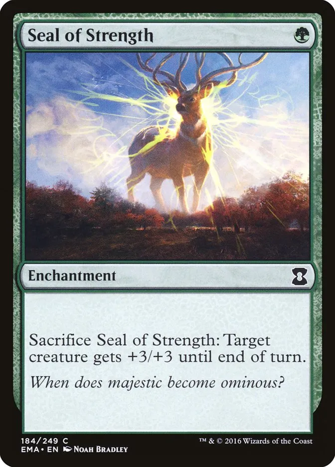 2016 Eternal Masters Seal of Strength common #184 unlisted card image