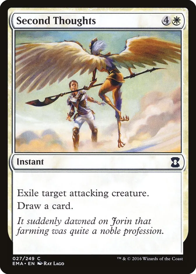 2016 Eternal Masters Second Thoughts common #27 unlisted card image