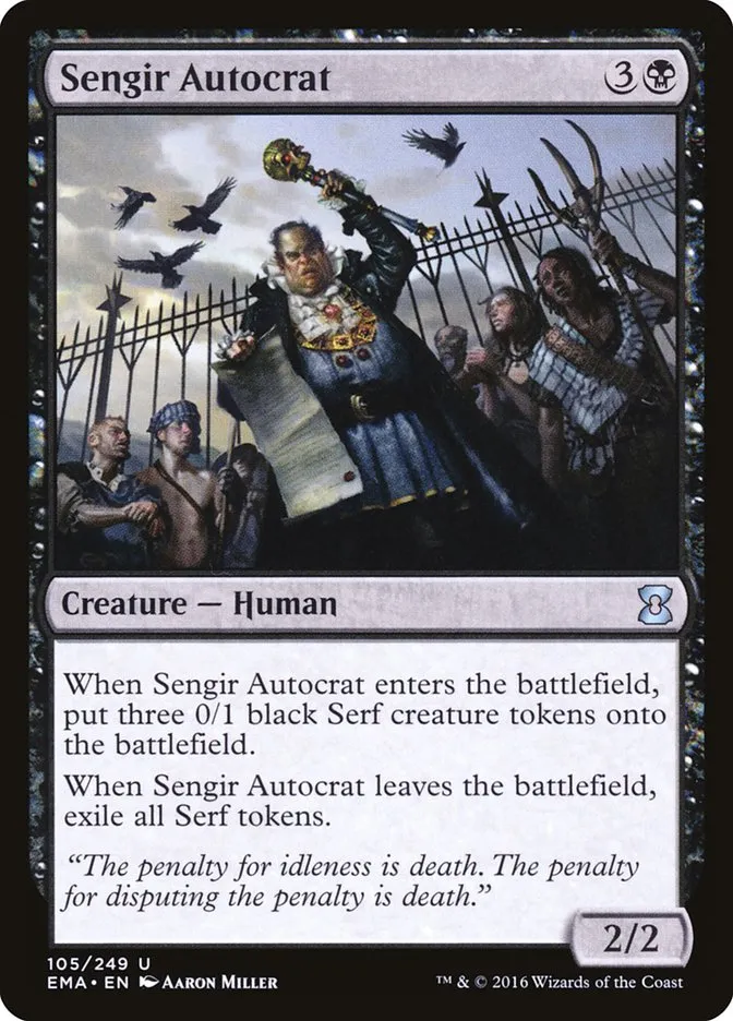 2016 Eternal Masters Sengir Autocrat uncommon #105 unlisted card image