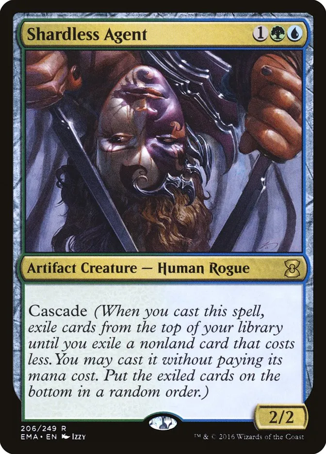 2016 Eternal Masters Shardless Agent rare #206 unlisted card image