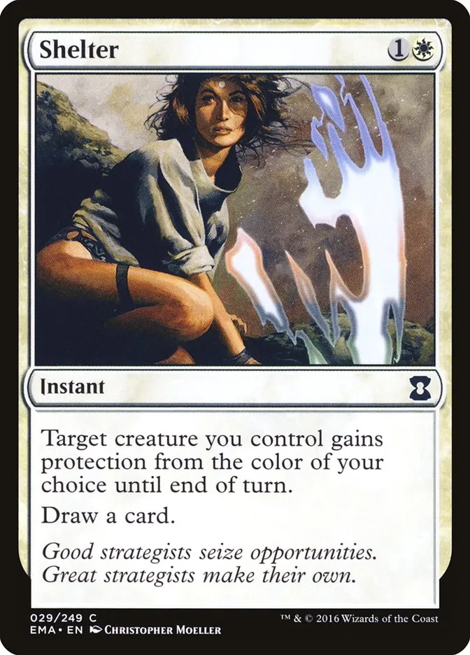 2016 Eternal Masters Shelter common #29 unlisted card image