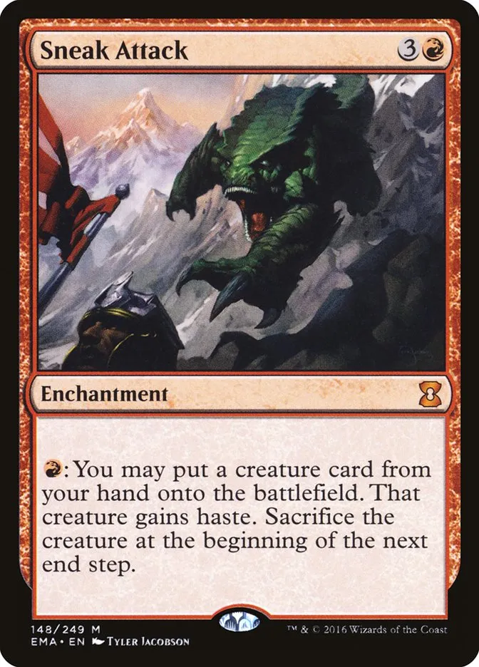 2016 Eternal Masters Sneak Attack mythic #148 unlisted card image