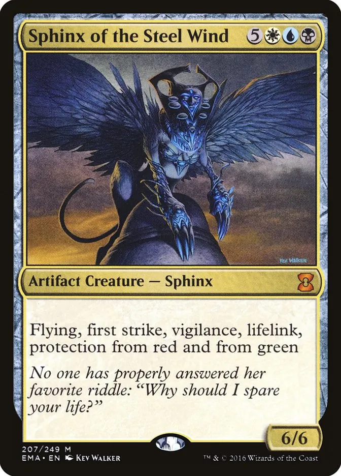 2016 Eternal Masters Sphinx of the Steel Wind mythic #207 unlisted card image