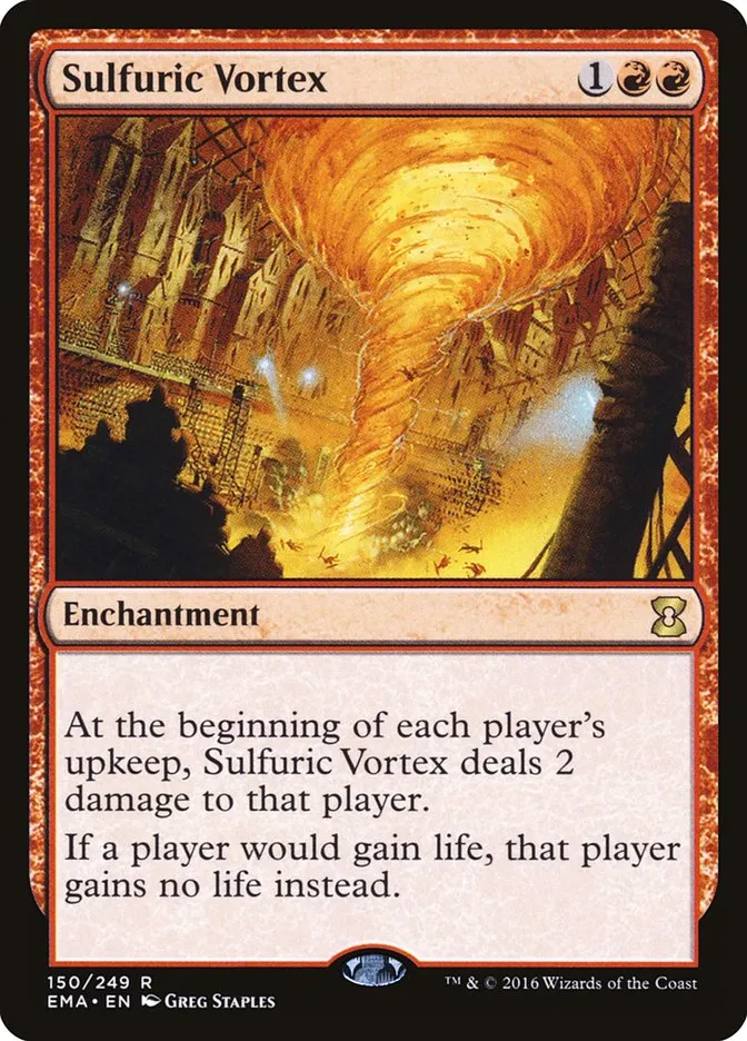 2016 Eternal Masters Sulfuric Vortex rare #150 unlisted card image