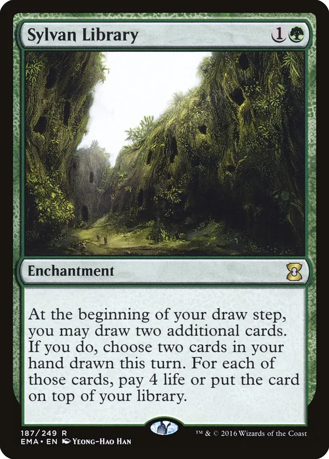 2016 Eternal Masters Sylvan Library rare #187 unlisted card image