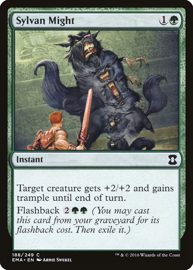 2016 Eternal Masters Sylvan Might common #188 unlisted card image