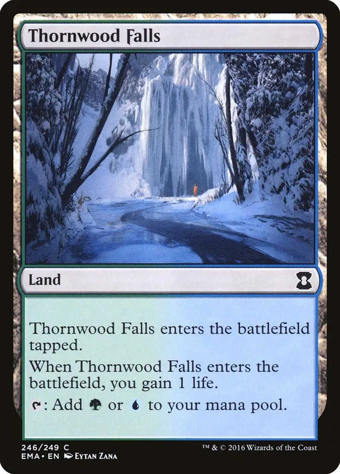 2016 Eternal Masters Thornwood Falls common #246 unlisted card image