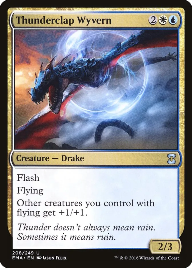 2016 Eternal Masters Thunderclap Wyvern uncommon #208 unlisted card image