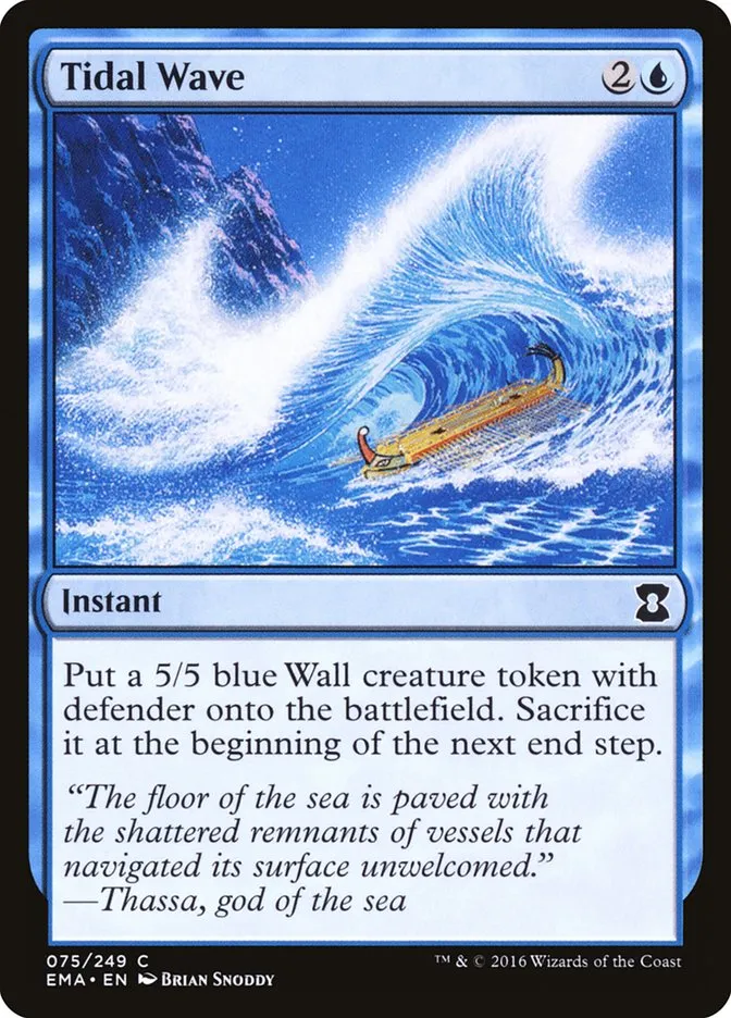 2016 Eternal Masters Tidal Wave common #75 unlisted card image