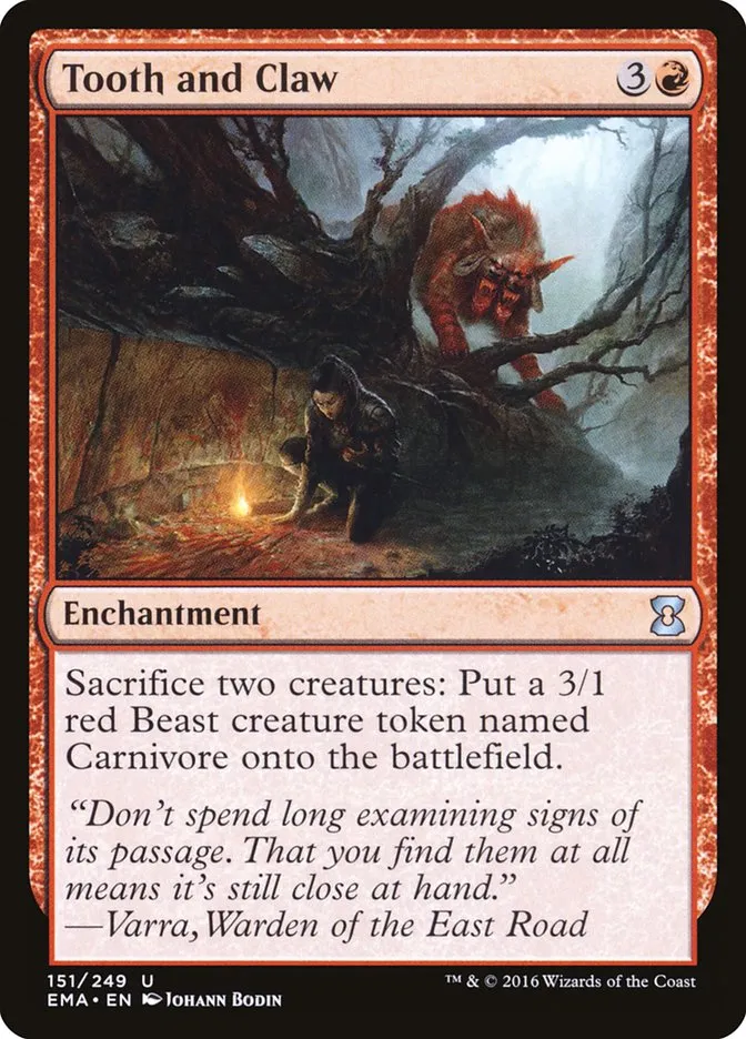 2016 Eternal Masters Tooth and Claw uncommon #151 unlisted card image
