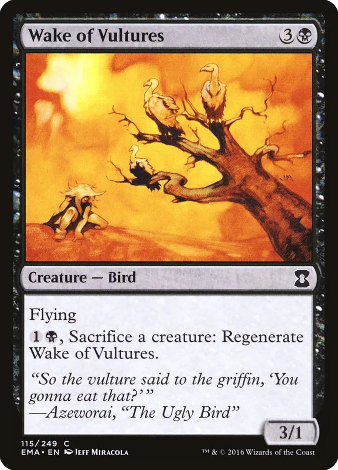 2016 Eternal Masters Wake of Vultures common #115 unlisted card image
