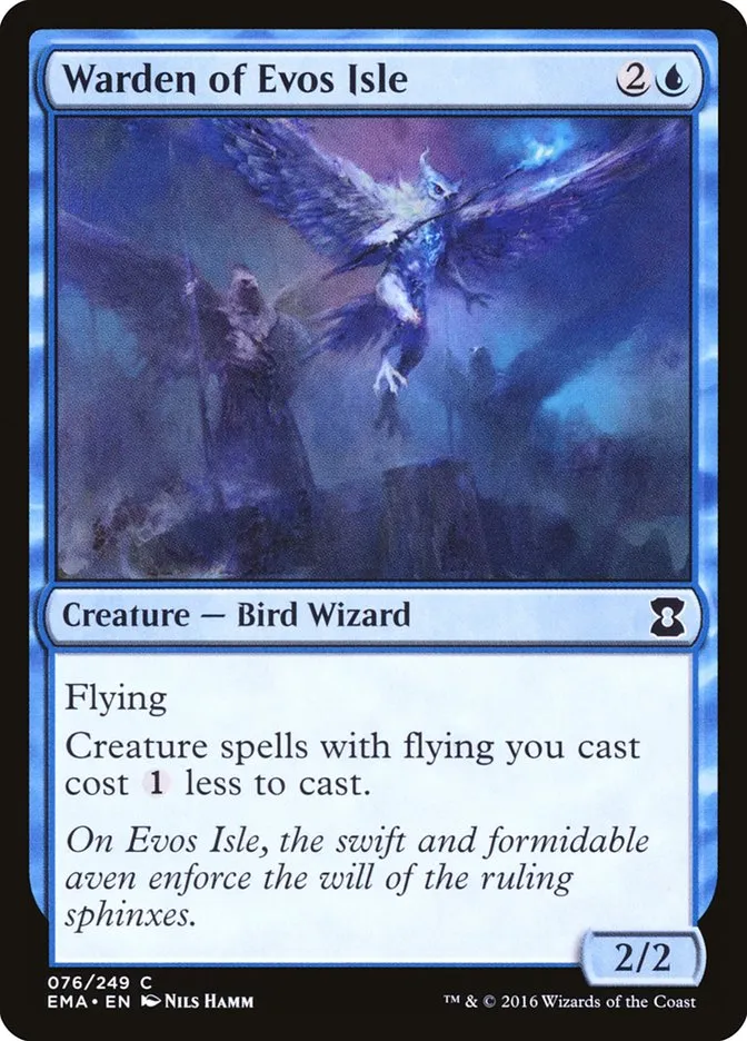 2016 Eternal Masters Warden of Evos Isle common #76 unlisted card image