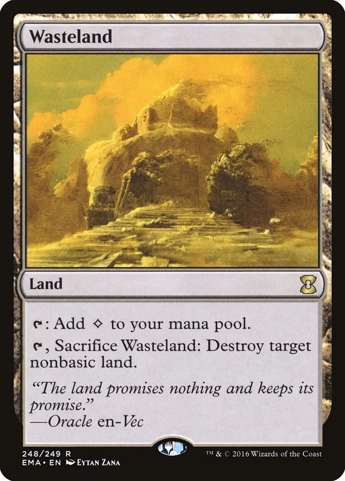 2016 Eternal Masters Wasteland rare #248 unlisted card image