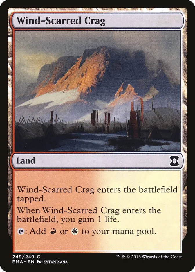 2016 Eternal Masters Wind-Scarred Crag common #249 unlisted card image