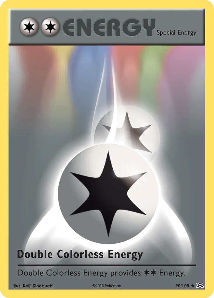 2016 Evolutions Double Colorless Energy Uncommon #090/108 Uncommon card image