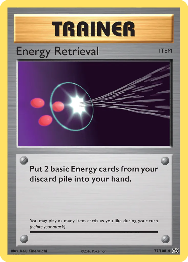 2016 Evolutions Energy Retrieval Uncommon #077/108 Uncommon card image