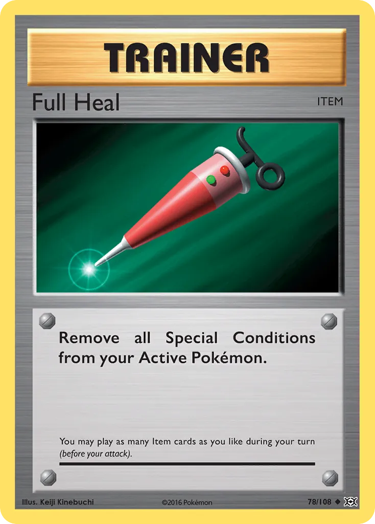 2016 Evolutions Full Heal Uncommon #078/108 Uncommon card image