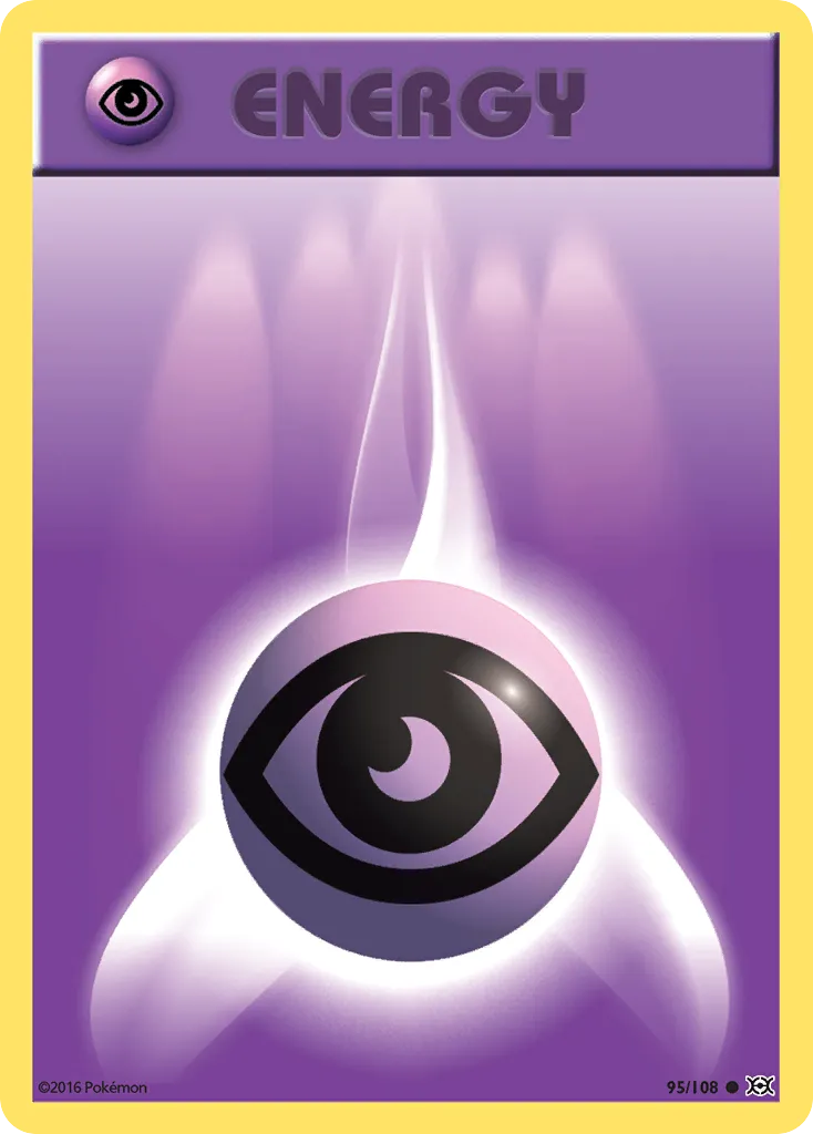 2016 Evolutions Psychic Energy Common #095/108 Common card image