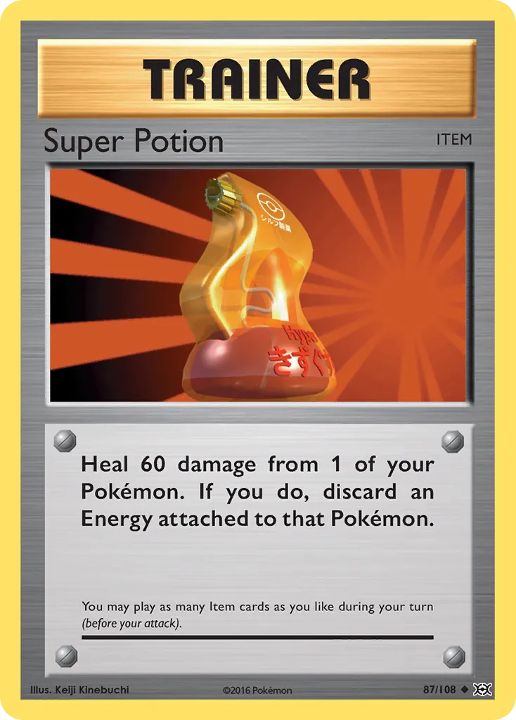 2016 Evolutions Super Potion Uncommon #087/108 Uncommon card image