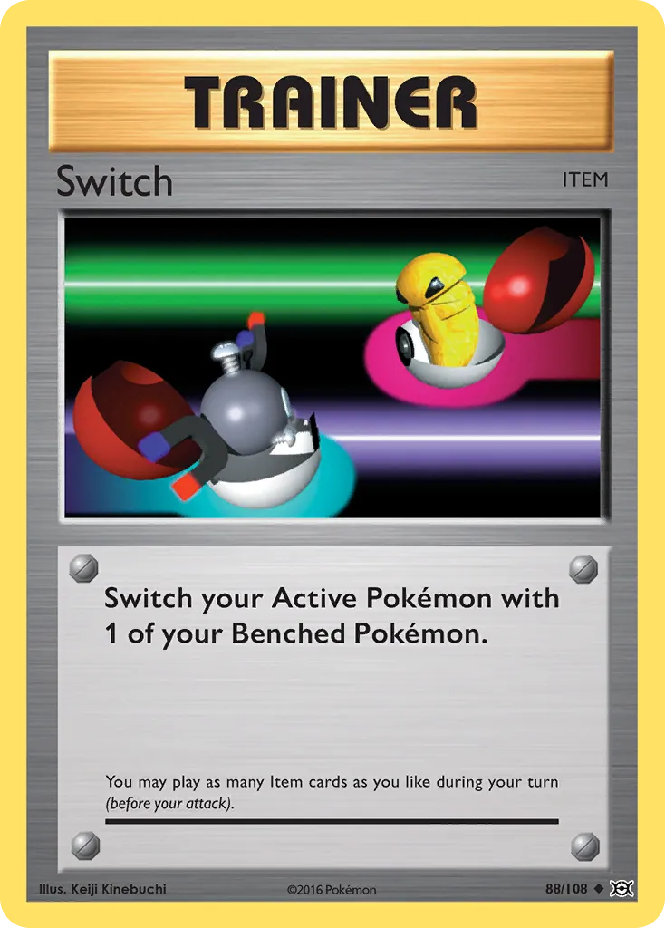 2016 Evolutions Switch Uncommon #088/108 Uncommon card image