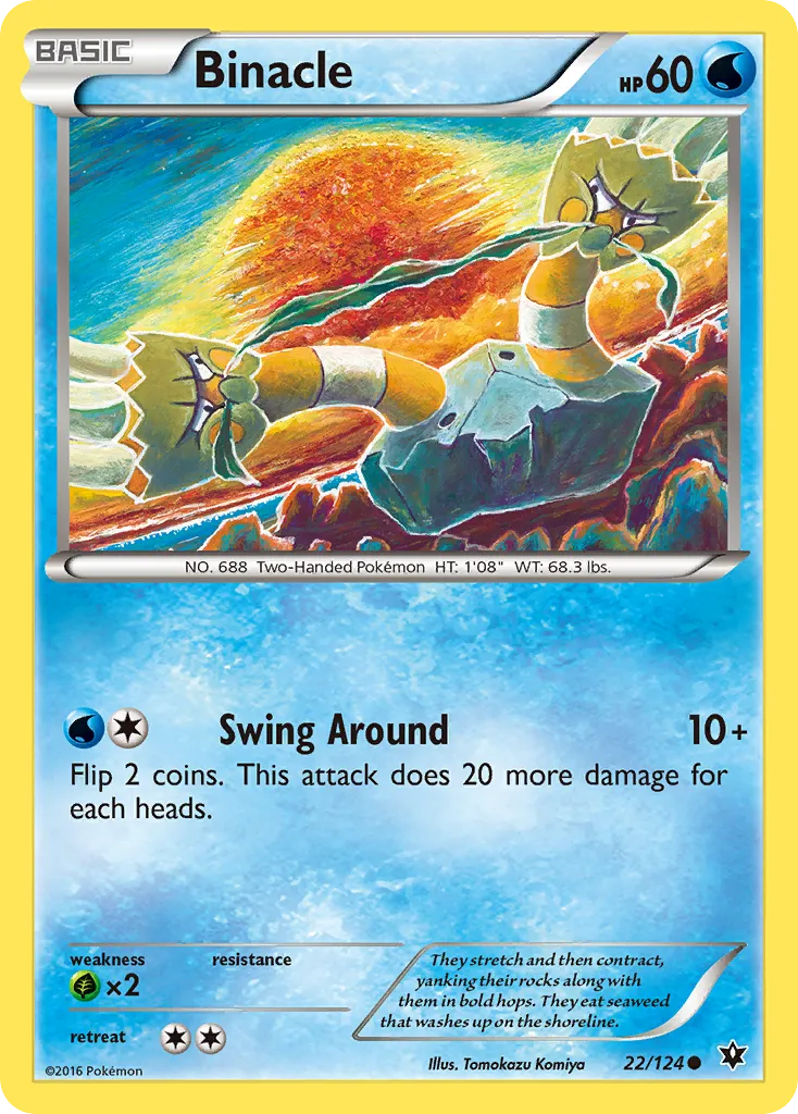 2016 Fates Collide Binacle Common #022/124 Common card image