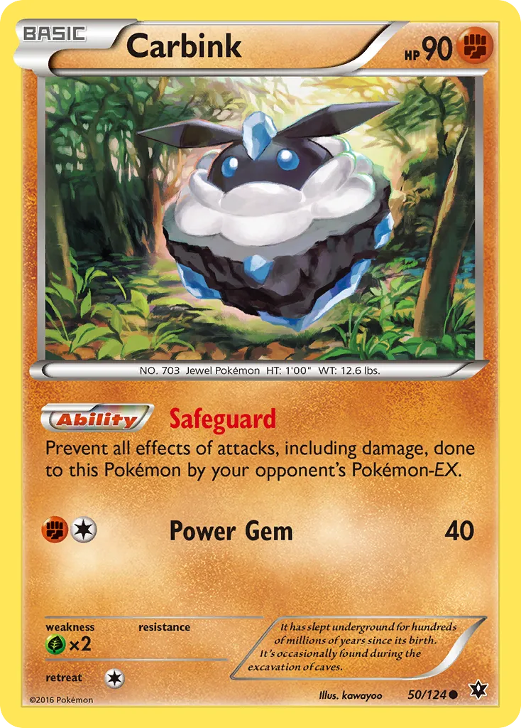 2016 Fates Collide Carbink #050/124 Common card image