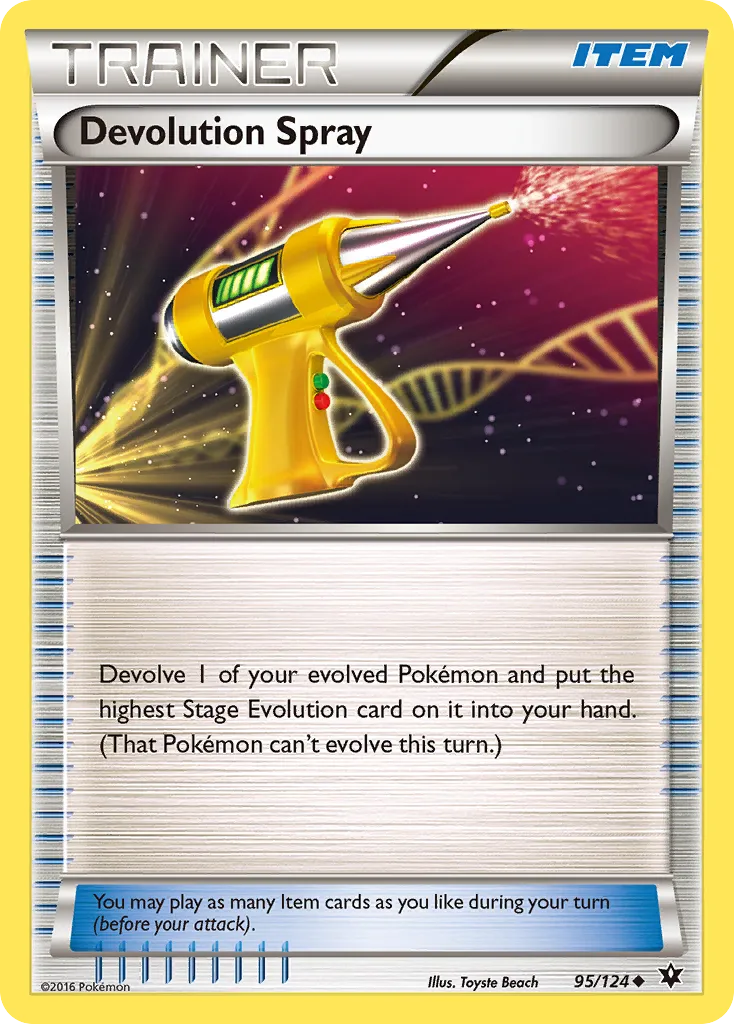 2016 Fates Collide Devolution Spray Uncommon #095/124 Uncommon card image