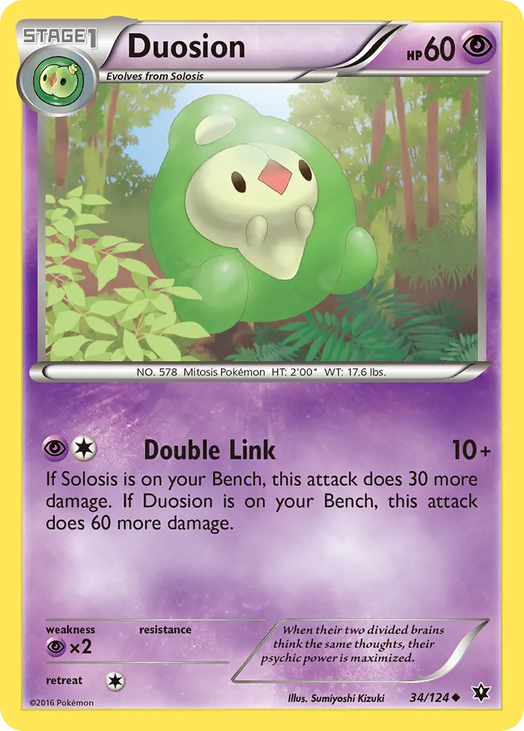 2016 Fates Collide Duosion Uncommon #034/124 Uncommon card image