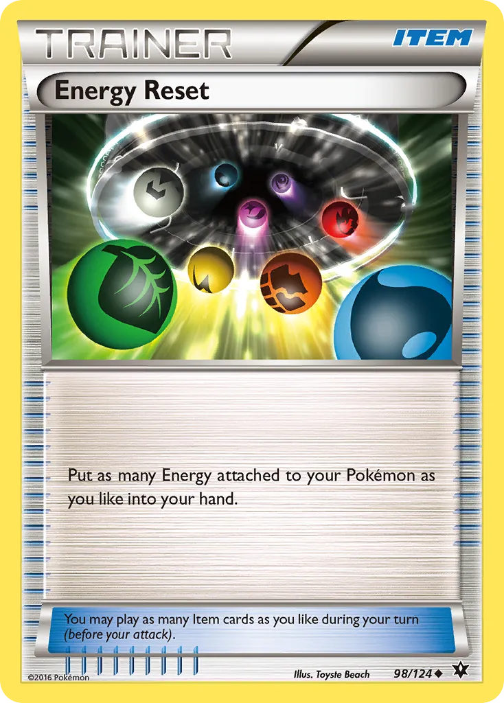 2016 Fates Collide Energy Reset Uncommon #098/124 Uncommon card image