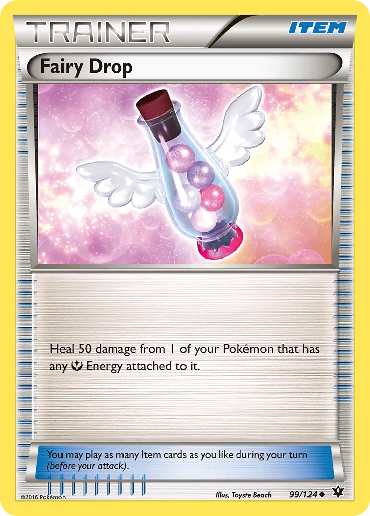 2016 Fates Collide Fairy Drop Uncommon #099/124 Uncommon card image