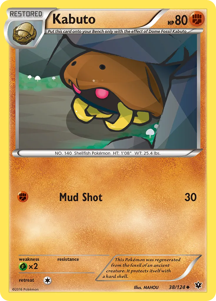 2016 Fates Collide Kabuto Uncommon #038/124 Uncommon card image