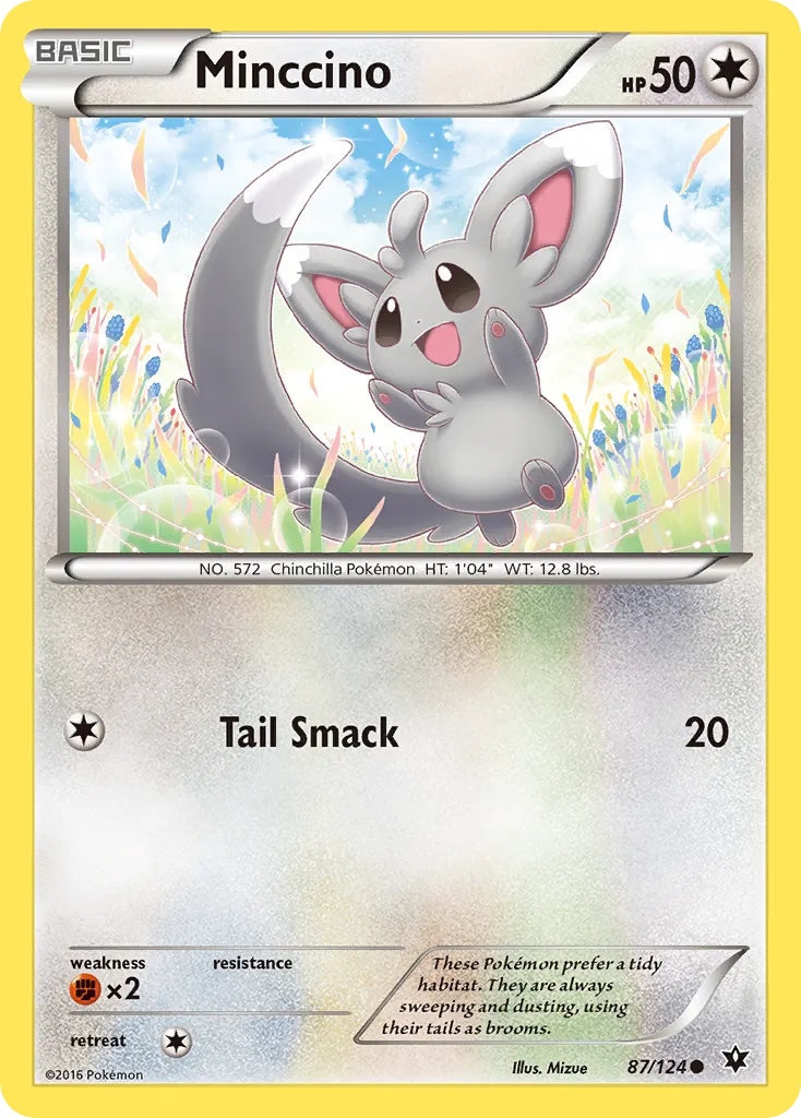 2016 Fates Collide Minccino #087/124 Common card image