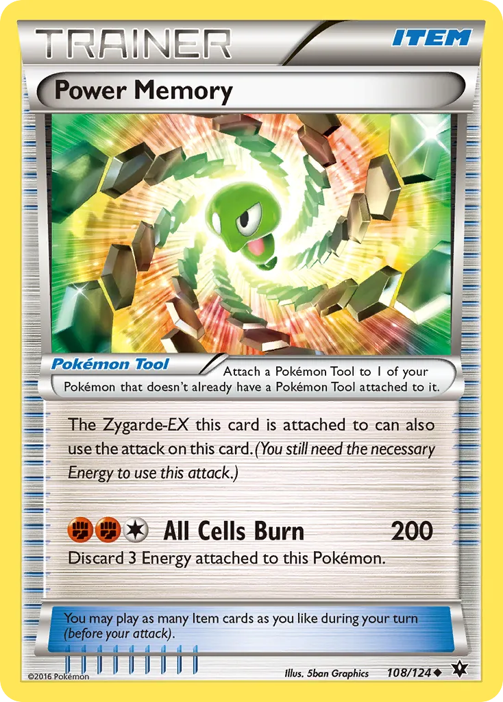 2016 Fates Collide Power Memory Uncommon #108/124 Uncommon card image