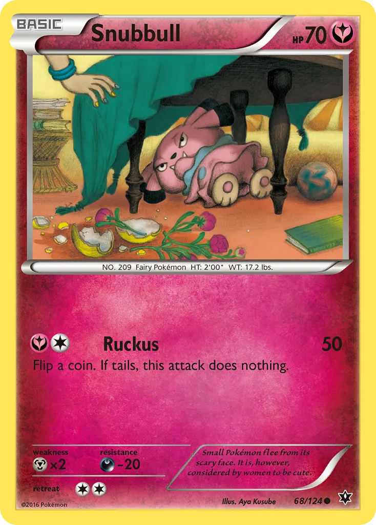 2016 Fates Collide Snubbull Common #068/124 Common card image