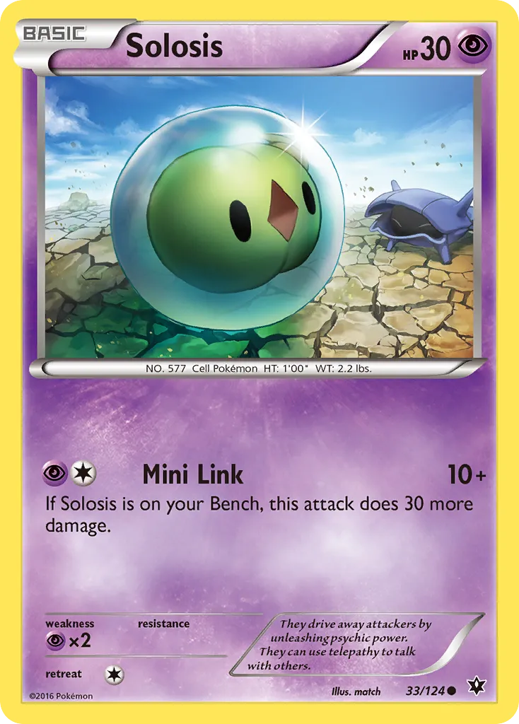 2016 Fates Collide Solosis Common #033/124 Common card image