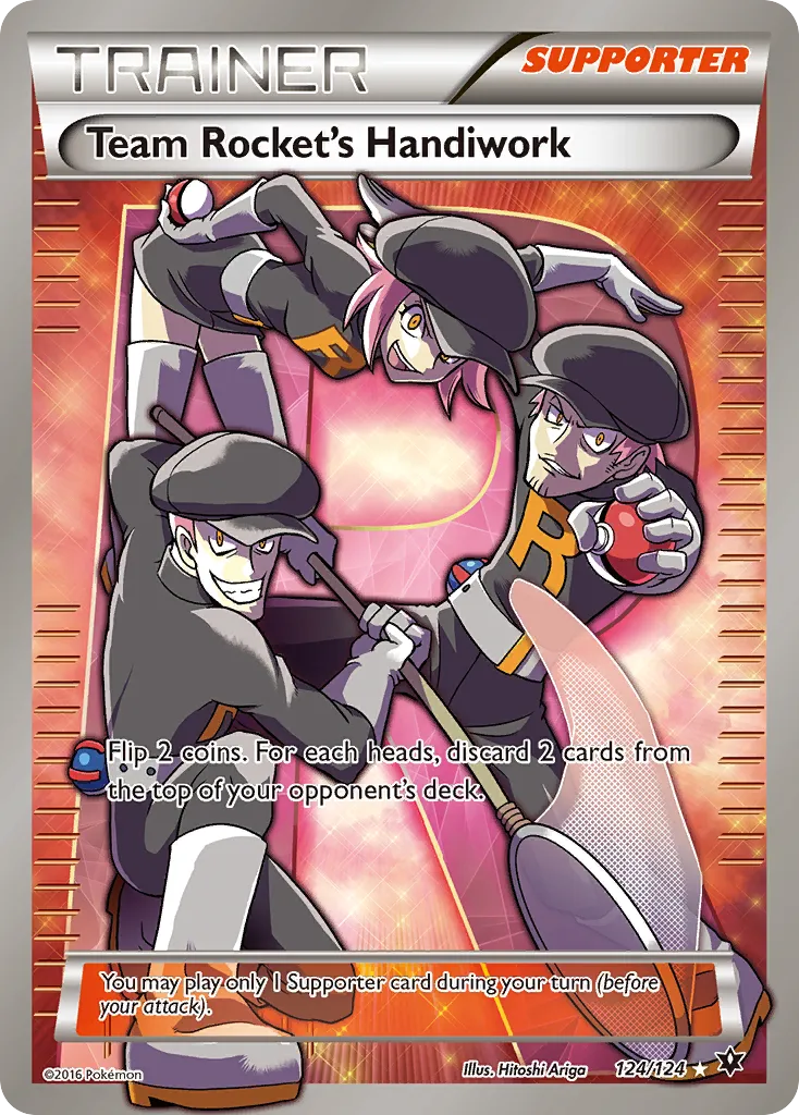 2016 Fates Collide Team Rocket's Handiwork Uncommon #112/124 Uncommon card image