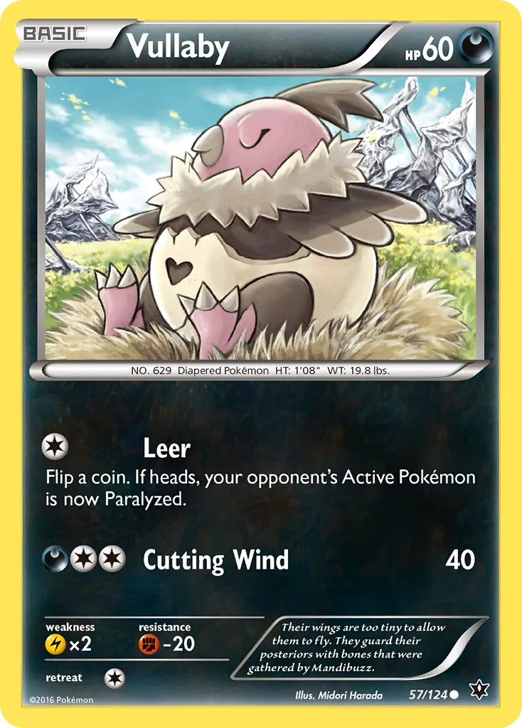 2016 Fates Collide Vullaby Common #057/124 Common card image