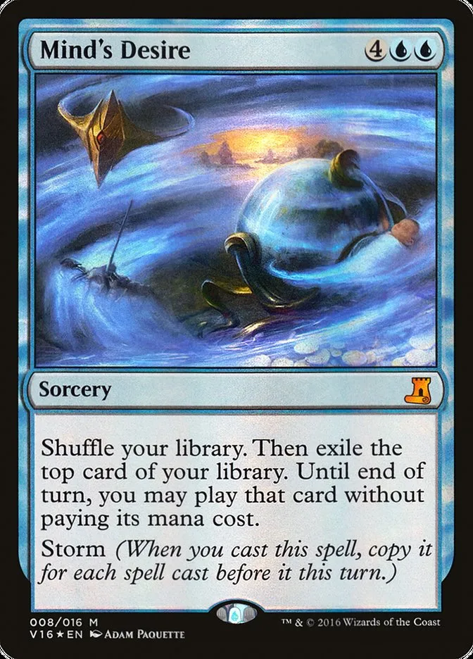 2016 From the Vault: Lore Mind's Desire mythic #8 unlisted card image