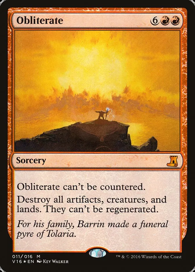 2016 From the Vault: Lore Obliterate mythic #11 unlisted card image