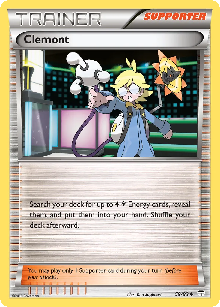 2016 Generations Clemont Uncommon #59/83 Uncommon card image