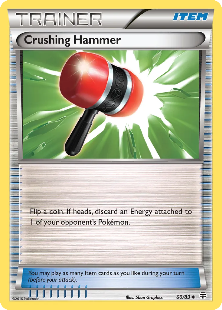 2016 Generations Crushing Hammer Uncommon #60/83 Uncommon card image